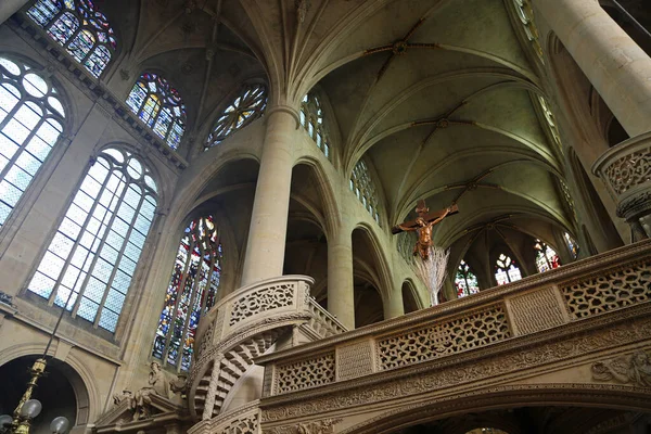 Ceiling Choir Saint Etienne Mont Paris France — Stock Photo, Image