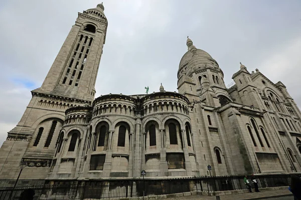 Vista Lateral Basílica Del Sacre Coeur París Francia —  Fotos de Stock