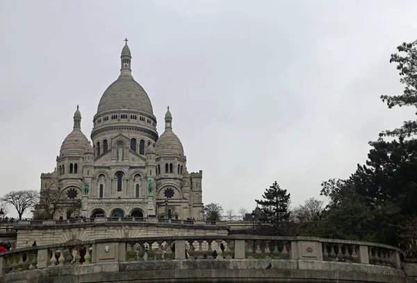 Vista Basílica Del Sacre Coeur París Francia —  Fotos de Stock