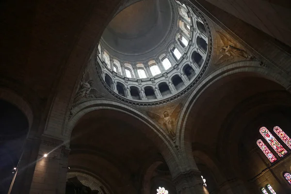 Kijkend Naar Koepel Van Sacre Coeur Basiliek Parijs Frankrijk — Stockfoto