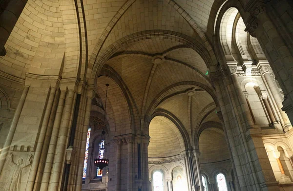 Bågarna Gången Sacre Coeur Basilica Paris Frankrike — Stockfoto