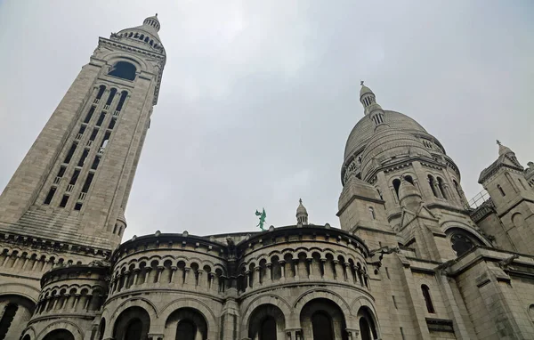 Torre Cúpula Basílica Del Sacre Coeur París Francia —  Fotos de Stock