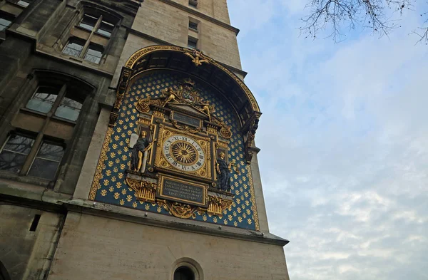 Horloge Ciel Conciergerie Paris France — Photo