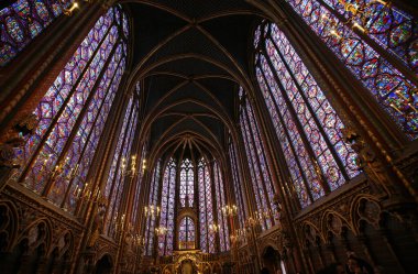 Üst Şapel - Sainte-Chapelle, Paris, Fransa