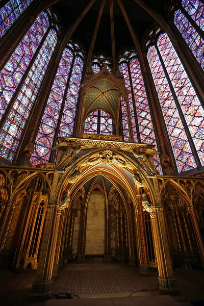 Chasse Apsis Sainte Chapelle Parijs Frankrijk — Stockfoto