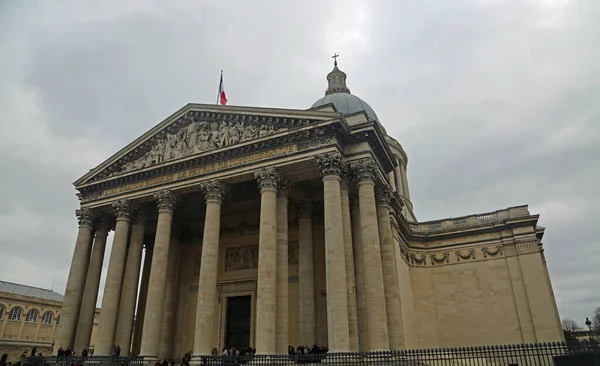 Frente Fachada Panteão Paris França — Fotografia de Stock