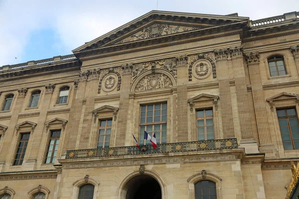 Außenfassade Des Louvre Paris Frankreich — Stockfoto