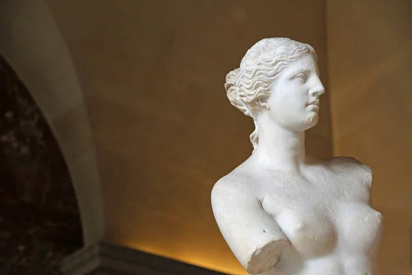 Венера Міло Профілі Музей Лувр Париж Франція — стокове фото