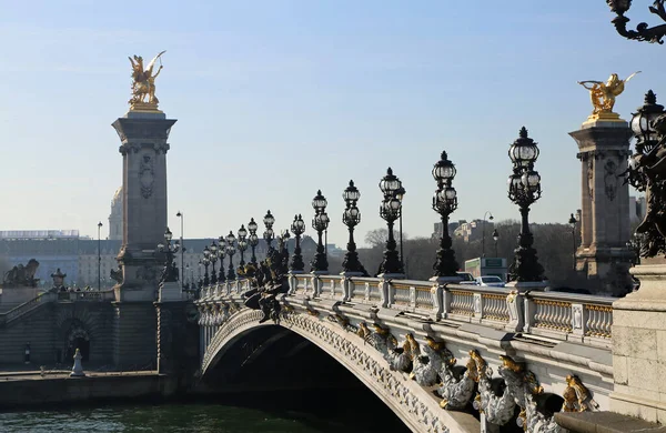 Pont Alexandre Iii Paříž Francie — Stock fotografie