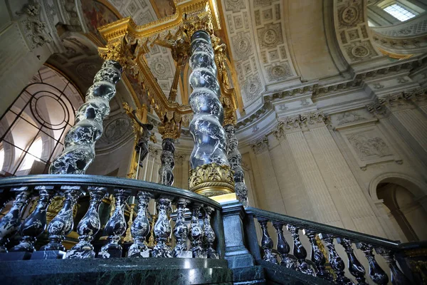 Titta Upp Altaret Dome Des Invalides Paris Frankrike — Stockfoto
