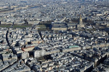 Les Invalides 'e bakın - Eyfel Kulesi' nden (Eiffel turu) - Paris, Fransa