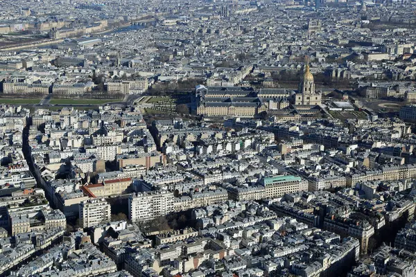 Vista Les Invalides Vista Dalla Torre Eiffel Tour Eiffel Parigi — Foto Stock