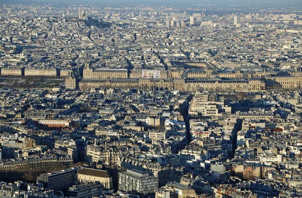 Louvre Vista Dalla Torre Montparnasse Parigi Francia — Foto Stock
