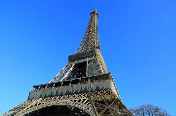 Eiffelturm Bei Klarem Himmel Tour Eiffel Paris Frankreich — Stockfoto