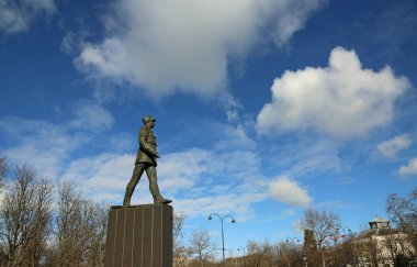 Landscape with General Charles de Gaulle statue - Paris, France