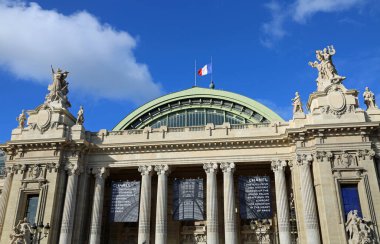 Front facade of Grand Palais - Museum in Paris, France