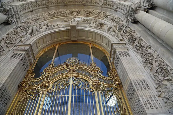 Golden gate to Petit Palais - Museum in Paris, France