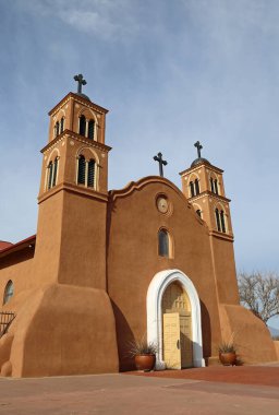 San Miguel de Socorro vertical, New Mexico clipart