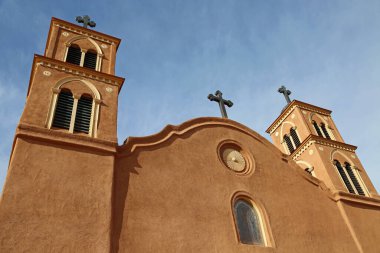 View at San Miguel Church - Socorro, New Mexico clipart