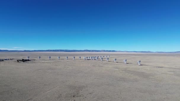 ゆっくりと着陸 ニューメキシコ州非常に大きな配列 — ストック動画