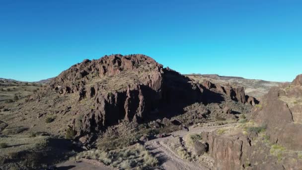 Boven Box Canyon Socorro New Mexico — Stockvideo