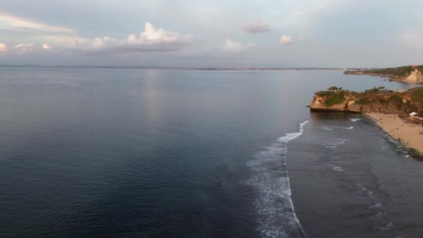 Sonnenuntergang Balangan Beach Bali Indonesien — Stockvideo
