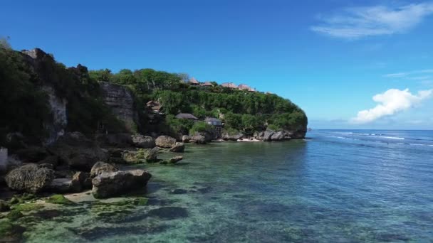 Klippor Bingin Beach Bukit Halvön Bali Indonesien — Stockvideo