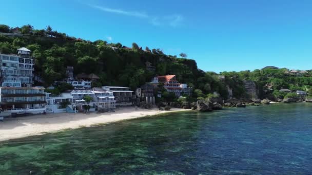 Vivere Sulla Spiaggia Bingin Bukit Peninsula Bali Indonesia Filmato Stock Royalty Free