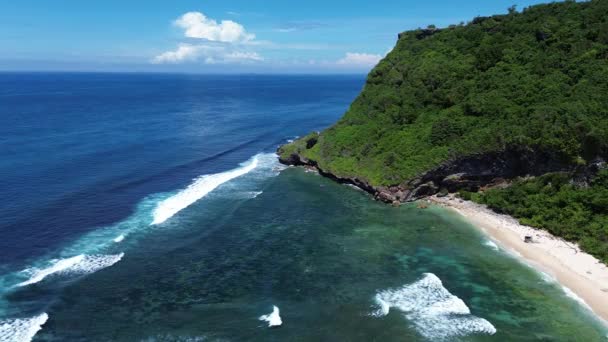 Nyang Nyang Beach Sziklája Bukit Félsziget Bali Indonézia — Stock videók