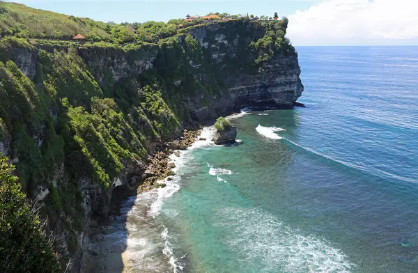 Manzaralı Uluwatu kayalıkları - Uluwatu Yarımadası, Bali, Endonezya