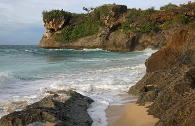 Cliffs of Balangan beach, Bali, Indonesia clipart