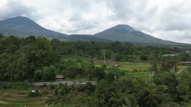 Panorama Jatiluwih Jatiluwih Rice Terraces Bali Indonésia — Vídeo de Stock