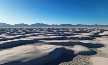 White Sands panorama - White Sands National Park, New Mexico clipart