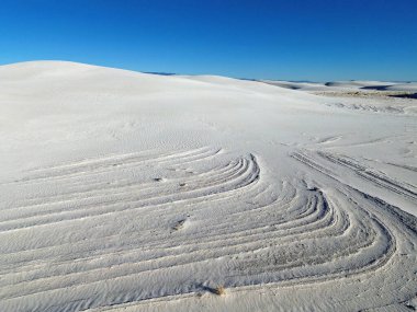 Wind pattern on the dune - White Sands National Park, New Mexico clipart