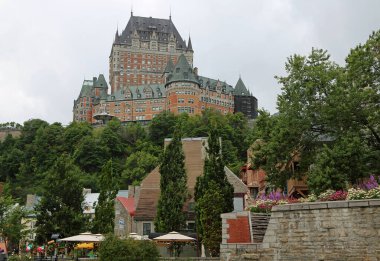 Tepedeki Şato Frontenac - Quebec City, Kanada