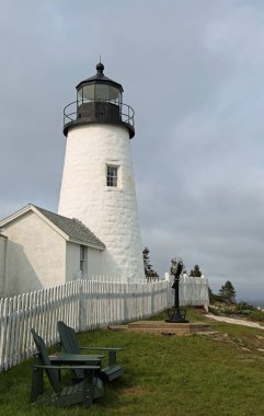 Pemaquid Point Deniz feneri dikey, Maine