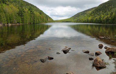 Scenery on Eagle Lake, Acadia national Park, Maine