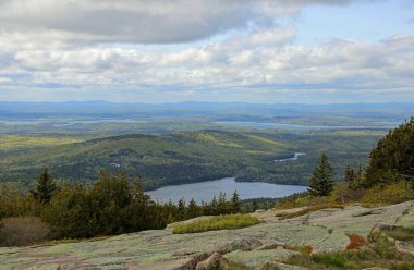 Cadillac Dağı 'ndan görüntü, Acadia Ulusal Parkı, Maine
