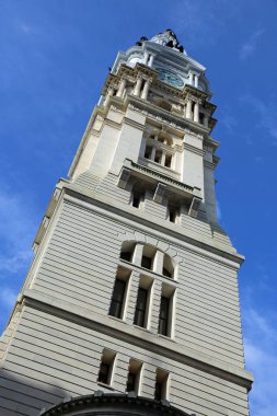 City Hall tower vertical - Philadelphia, Pennsylvania clipart