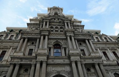 Second empire front of City Hall - Philadelphia, Pennsylvania clipart