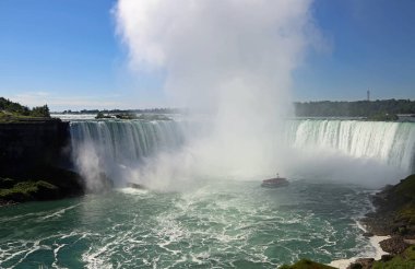 Niagara Şelalesi 'ne tekne turu - Ontario, Kanada