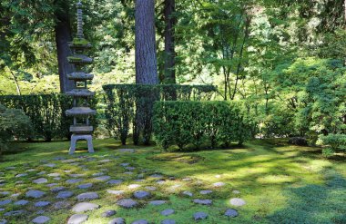  Sapporo pagoda feneri - Portland Japon Bahçesi, Oregon