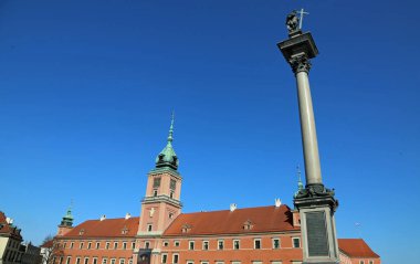 Royal Castle ve Sigismund 's Column - Varşova, Polonya' nın başkenti