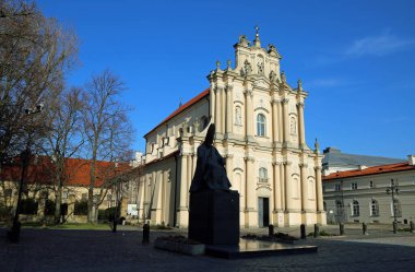 Kardinal Wyszynski 'nin heykeli - Varşova, Polonya
