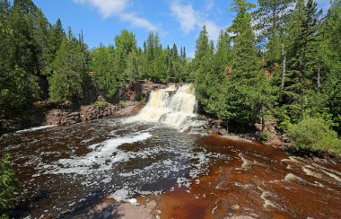 Scenery with Upper Gooseberry Falls State Park, Minnesota