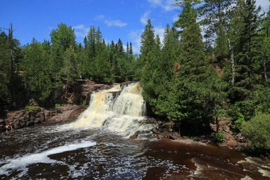 Waterfalls in Upper Gooseberry Falls State Park, Minnesota
