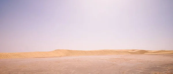 Panorama Sand Dunes Edge Sahara Tunisia Africa — Stock Photo, Image