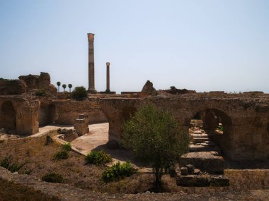 Antoninus Pius, Tunus, Afrika hamamlarının kalıntıları.