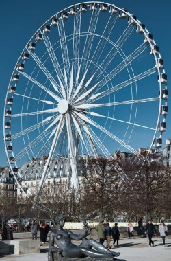 Concorde Meydanı 'ndaki dönme dolap, Paris, Fransa