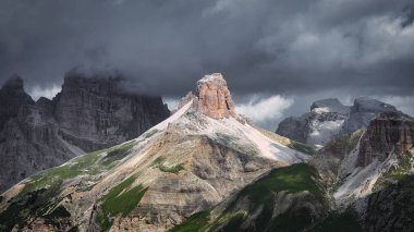 Rock tower mountain somewhere in Dolomites, Italy